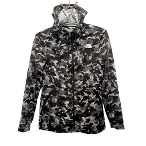 THE NORTH FACE | Women’s THE NORTH FACE Black & White Camo Zip Hoodie, Size S/P